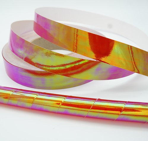 Fire Opalescent Red Transparent Tape (150 feet)