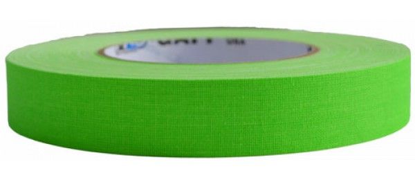 Premium Fluorescent Green Gaffer Tape - 1 Inch x 50 Yards | Durable, High-Temperature Adhesive for Event Production, Climbing Walls and DIY Projects