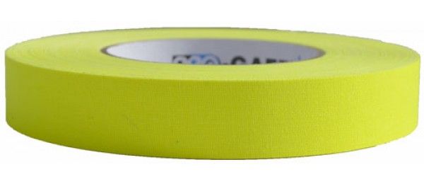 Premium Fluorescent Yellow Gaffer Tape - 1 Inch x 50 Yards | Durable, High-Temperature Adhesive for Event Production, Climbing Walls and DIY Projects