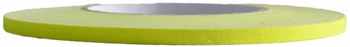 Fluorescent Yellow 1/4 Inch Wide Gaffer Tape - Premium Adhesive for Film, Photography, and DIY Projects