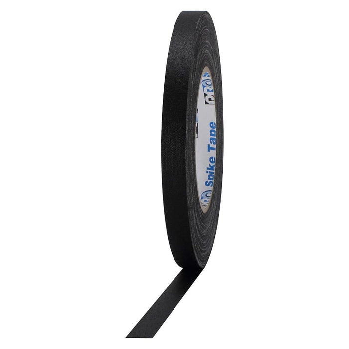 Black 1/4 Inch Wide Gaffer Tape - Premium Adhesive for Film, Photography, and DIY Projects