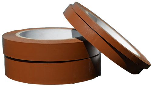 Medium Brown Industrial Vinyl Safety Tape 1/2" X 36-yd