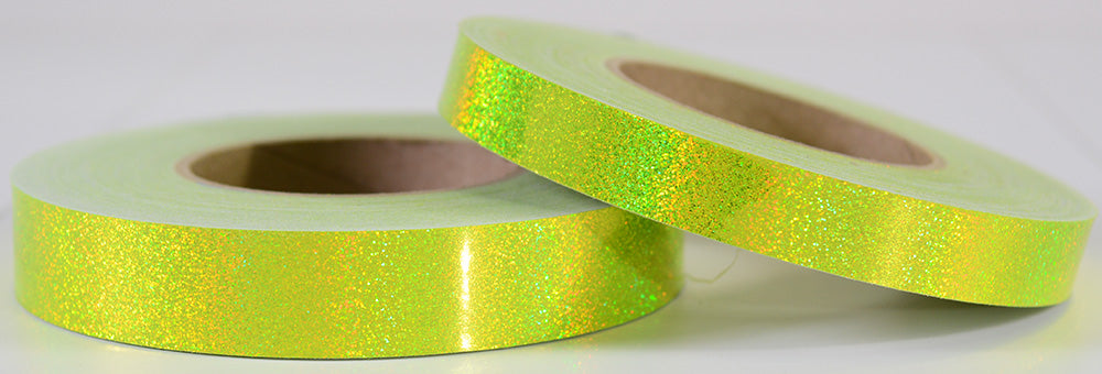 Fluorescent Yellow HoloGlitter Tape (150 feet)