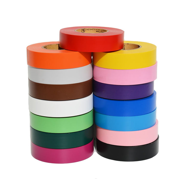 Electrical Tape - 12 Roll Multicolor Pack