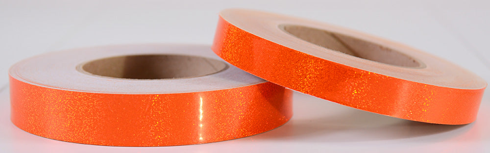 Fluorescent Orange HoloGlitter Tape (150 feet)