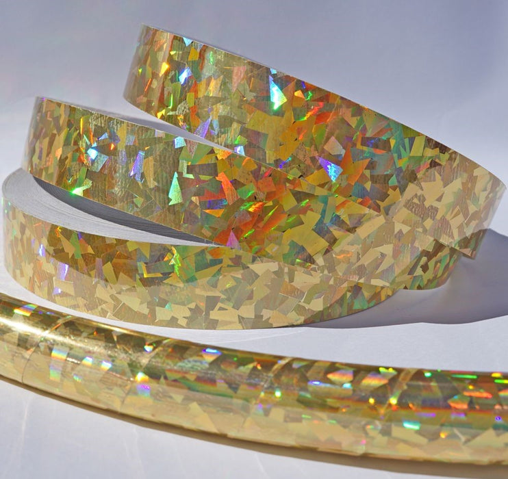 Gold Crystal Holographic Confetti Tape